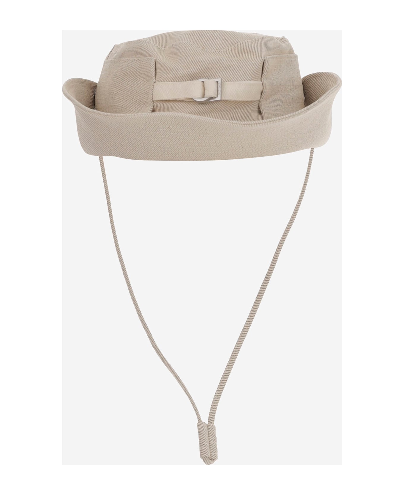 Jacquemus Fisherman Hat With Logo - White
