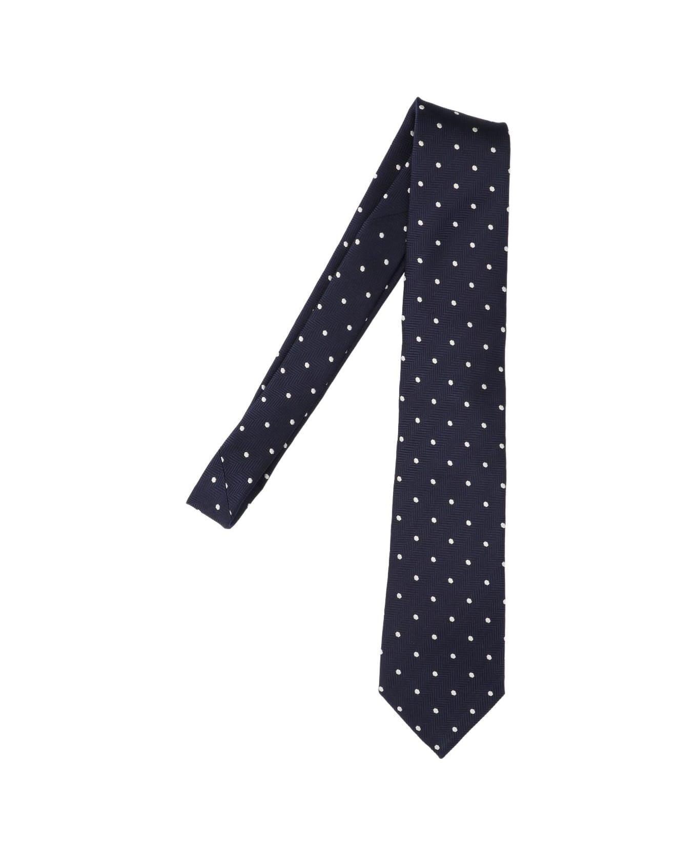 Tom Ford Polka Dot Tie - Blue