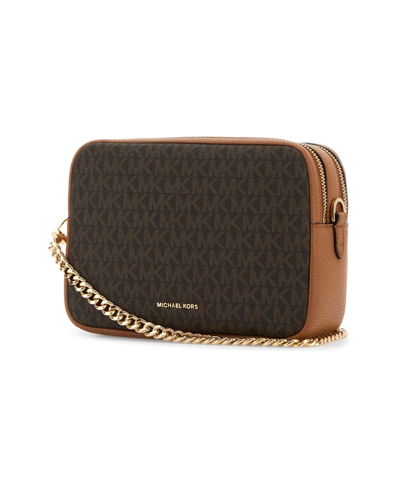 Michael Kors Printed Canvas Bryant Crossbody Bag - BRN/ACORN