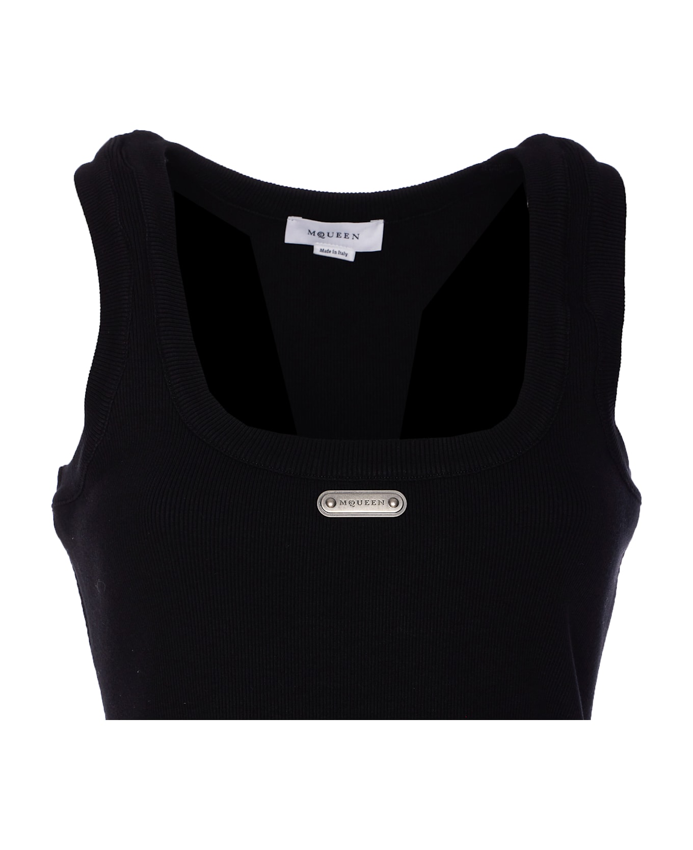 Alexander McQueen Logo Tank Top - Black