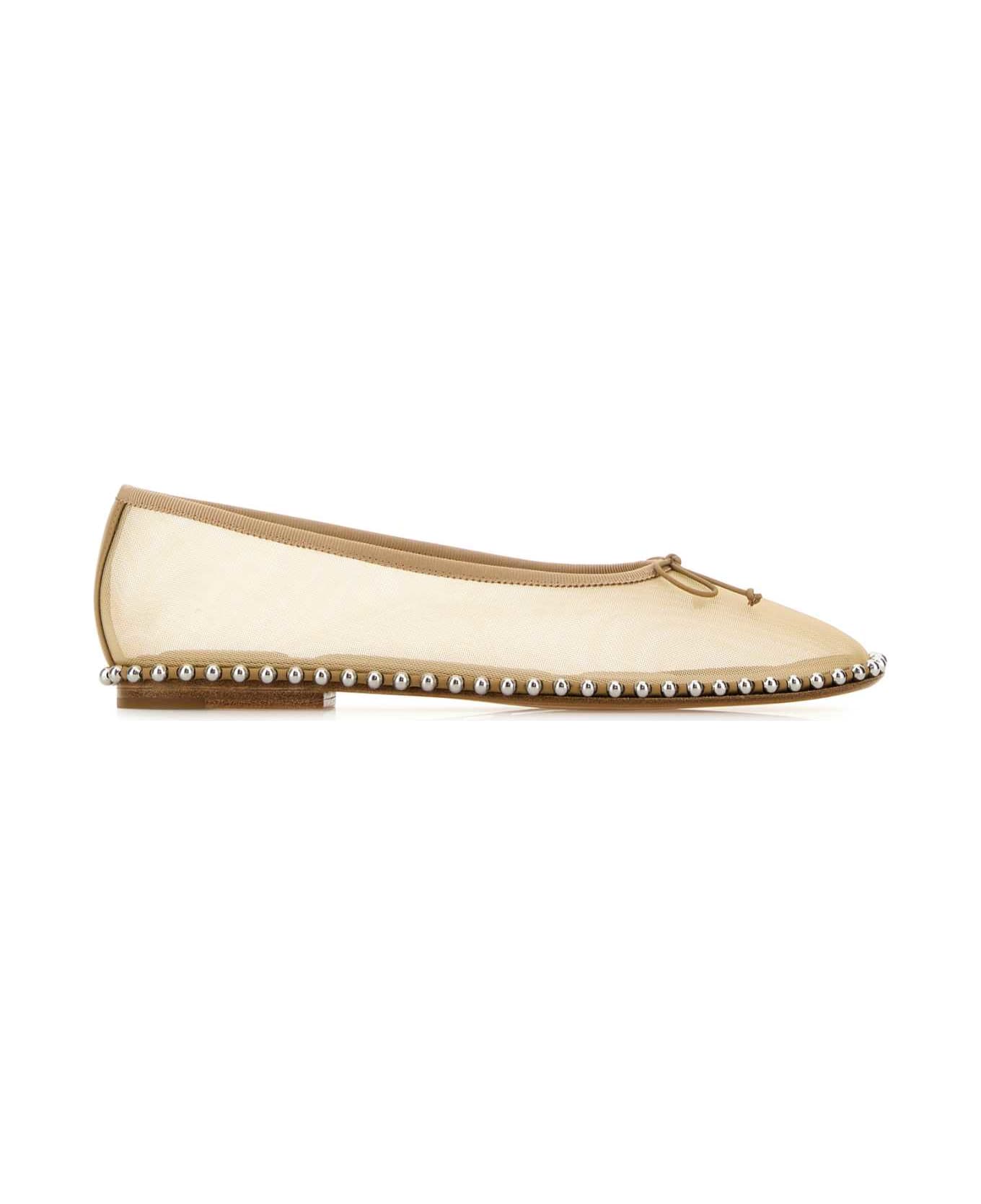 Alexander Wang Beige Mesh Lina Ballerinas - NUDE