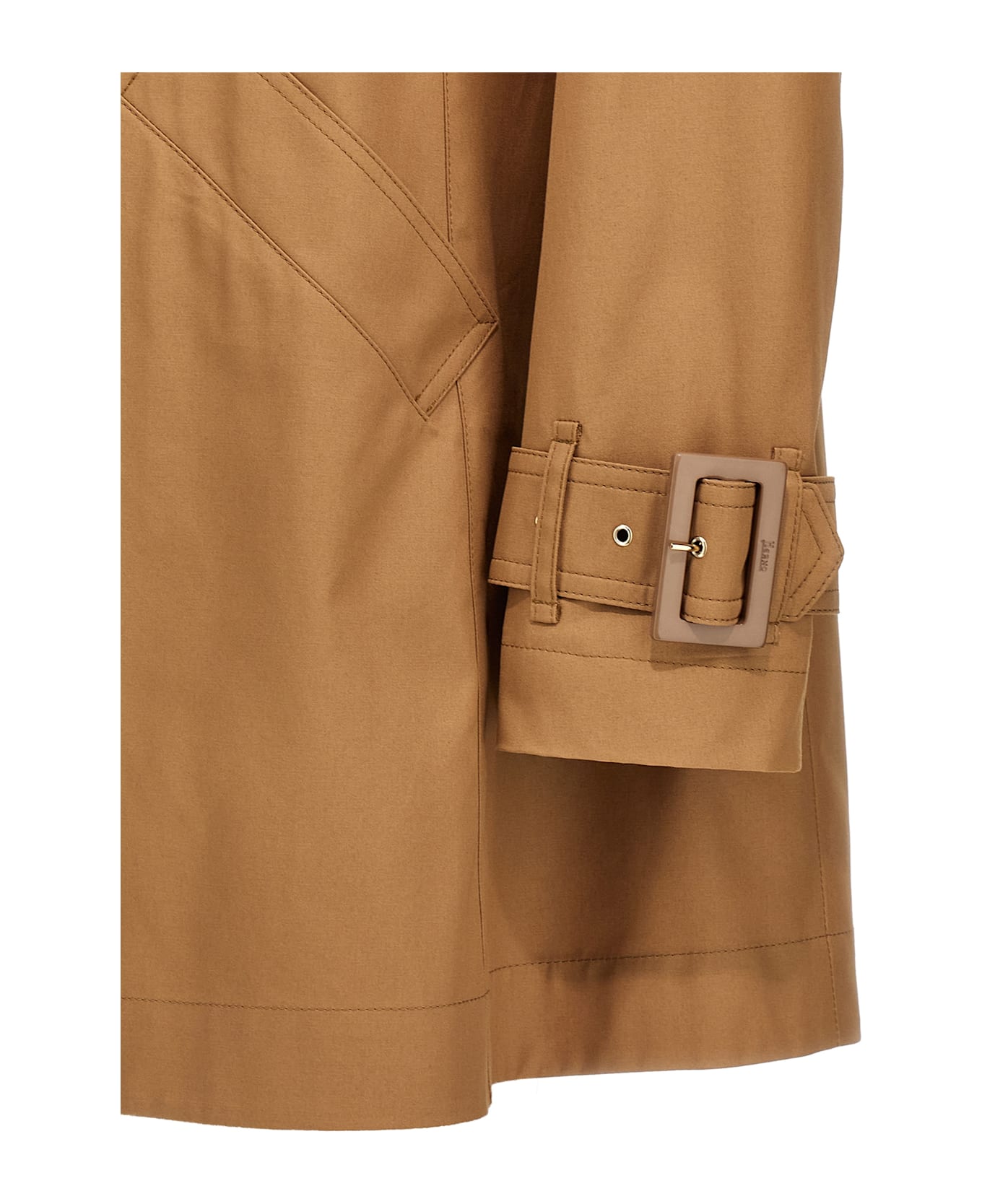 Herno Short Trench Coat - Brown