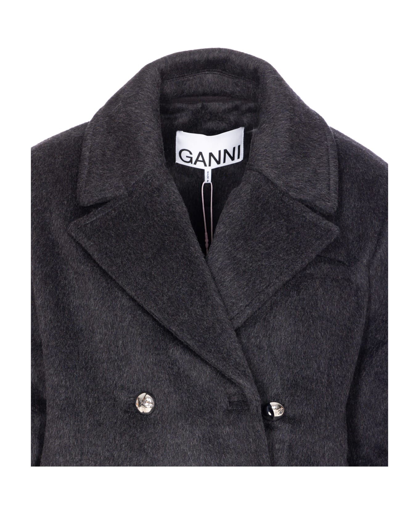 Ganni Double Faced Jacket - Grey