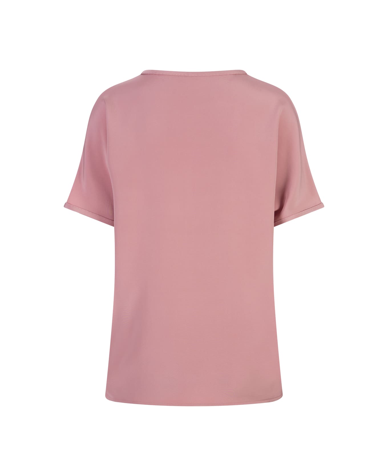 Kiton Pink Silk T-shirt - Pink Tシャツ