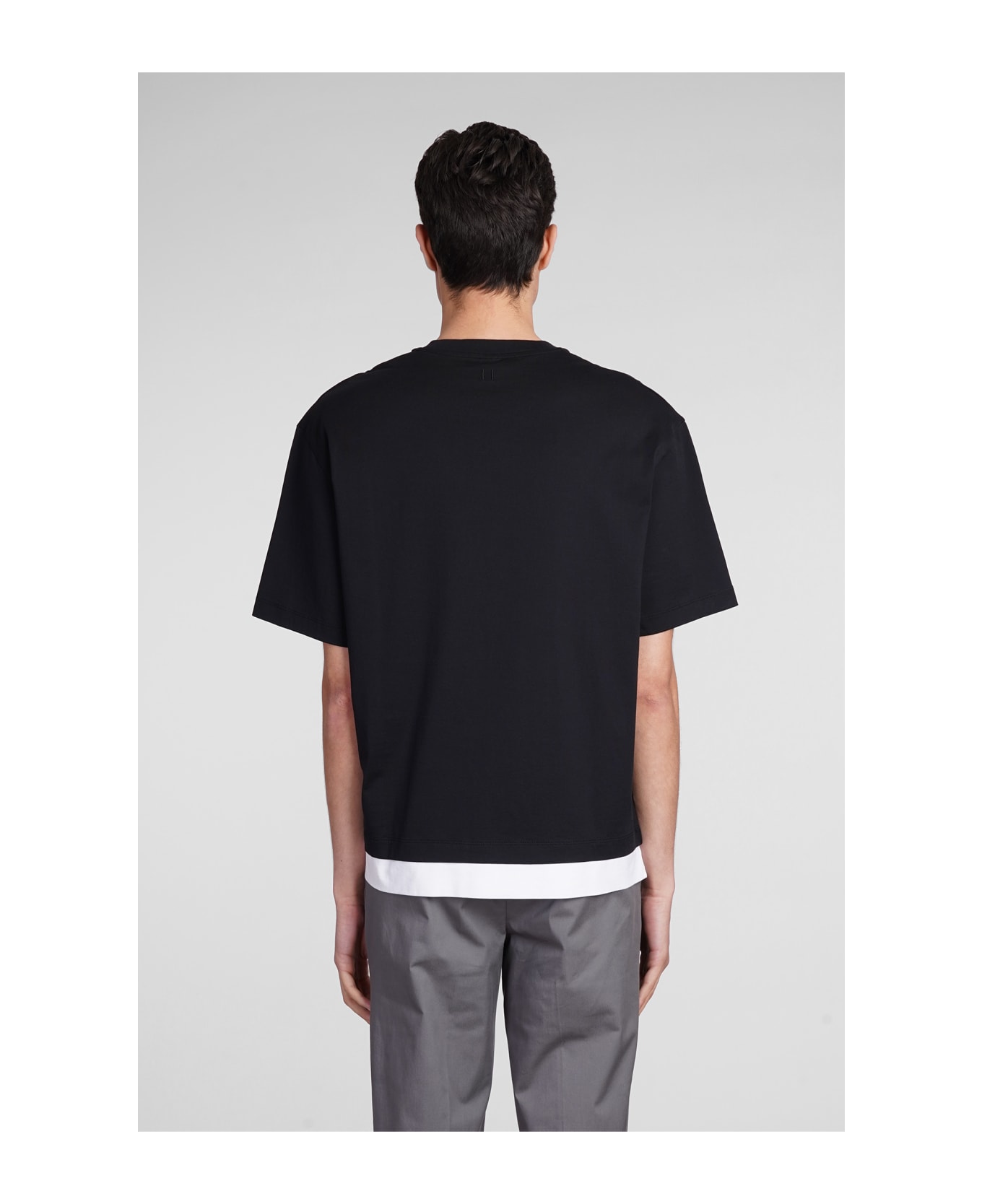 Neil Barrett T-shirt In Black Cotton - Nero bianco