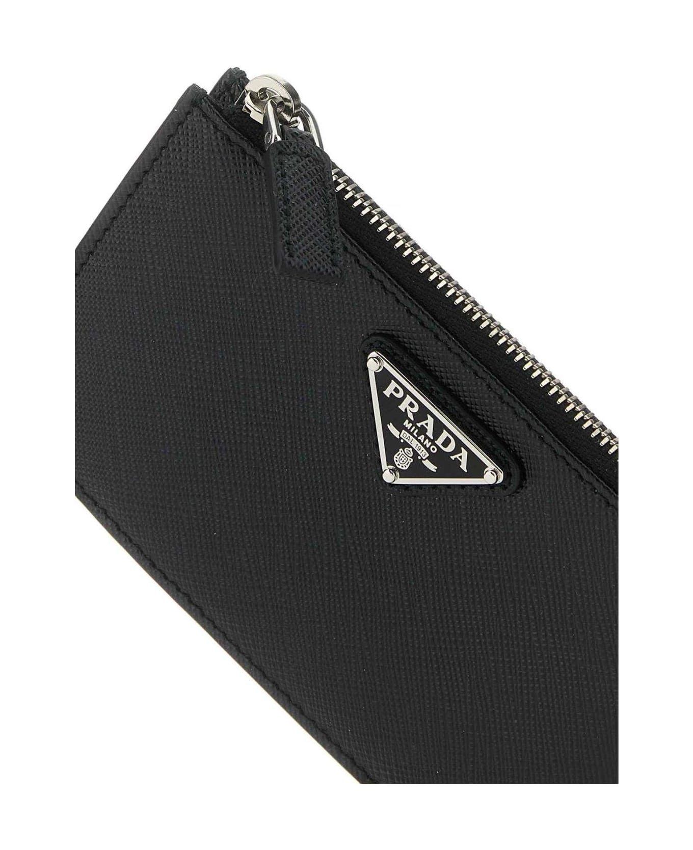 Prada Zip-up Cardholder - NERO