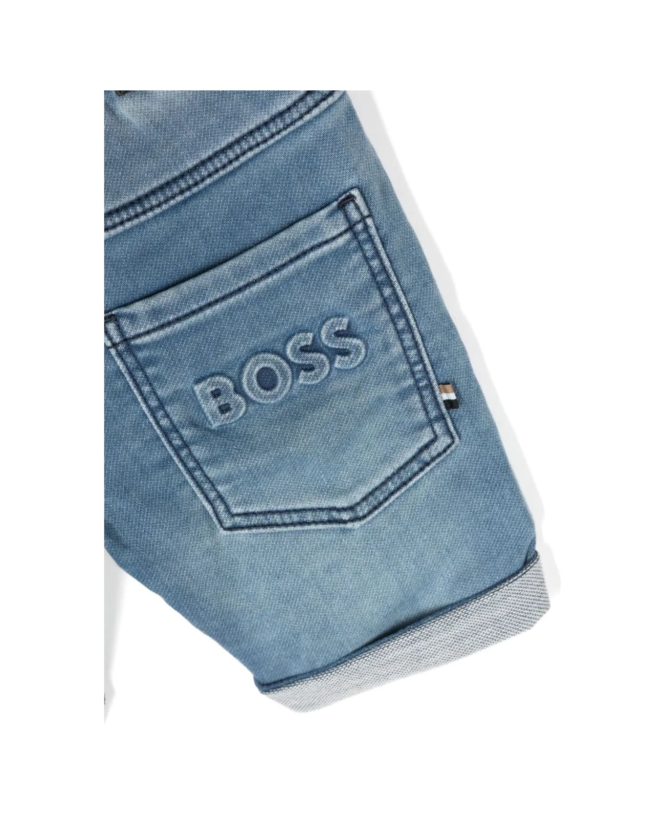 Hugo Boss Shorts Denim - Blue ボトムス