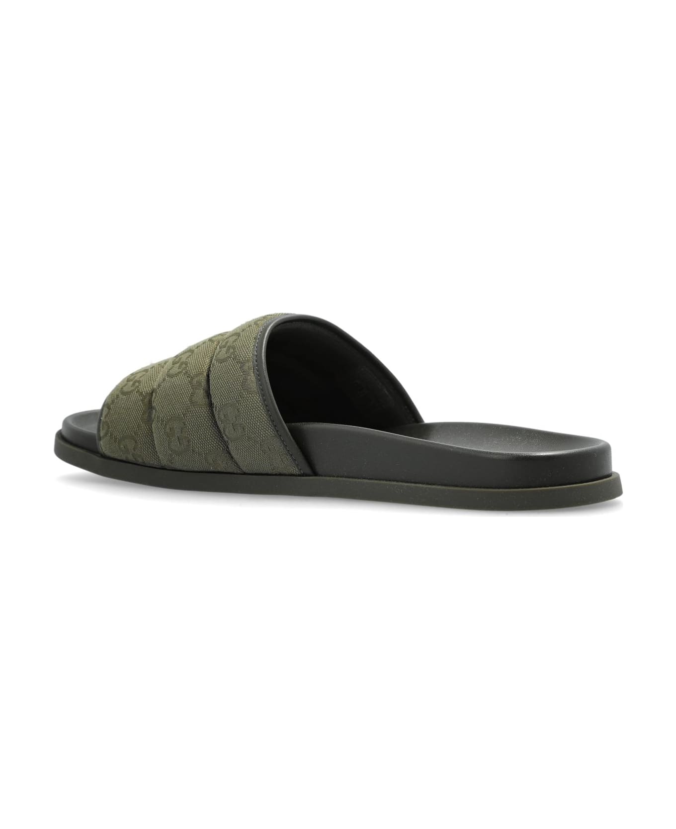 Gucci Monogram Slides - Green