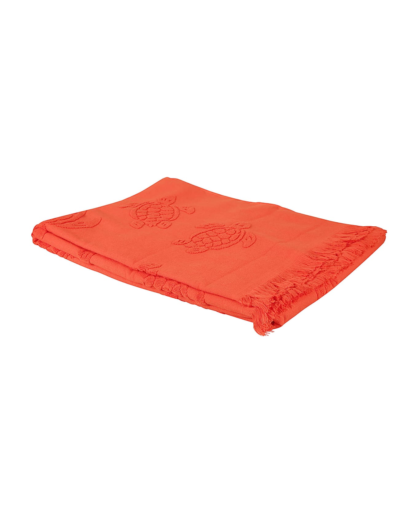 Vilebrequin Turtle Embroidered Towel - Poppy