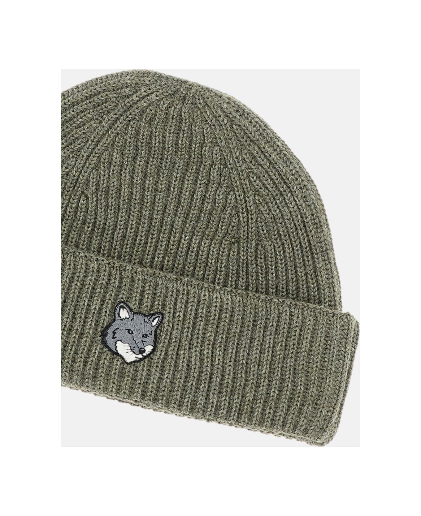 Maison Kitsuné Wool Hat - Green