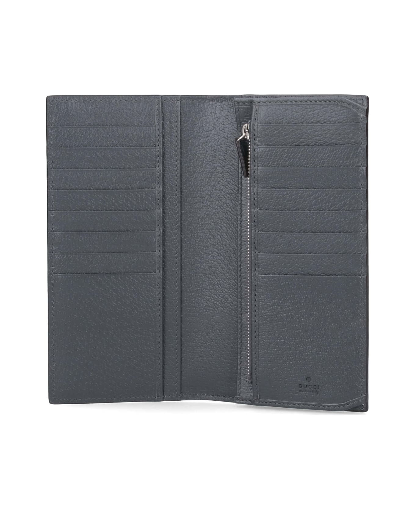 Gucci Long Bi-fold Wallet 
ophidia Gg
 - GREYBLACKGRAPGREY