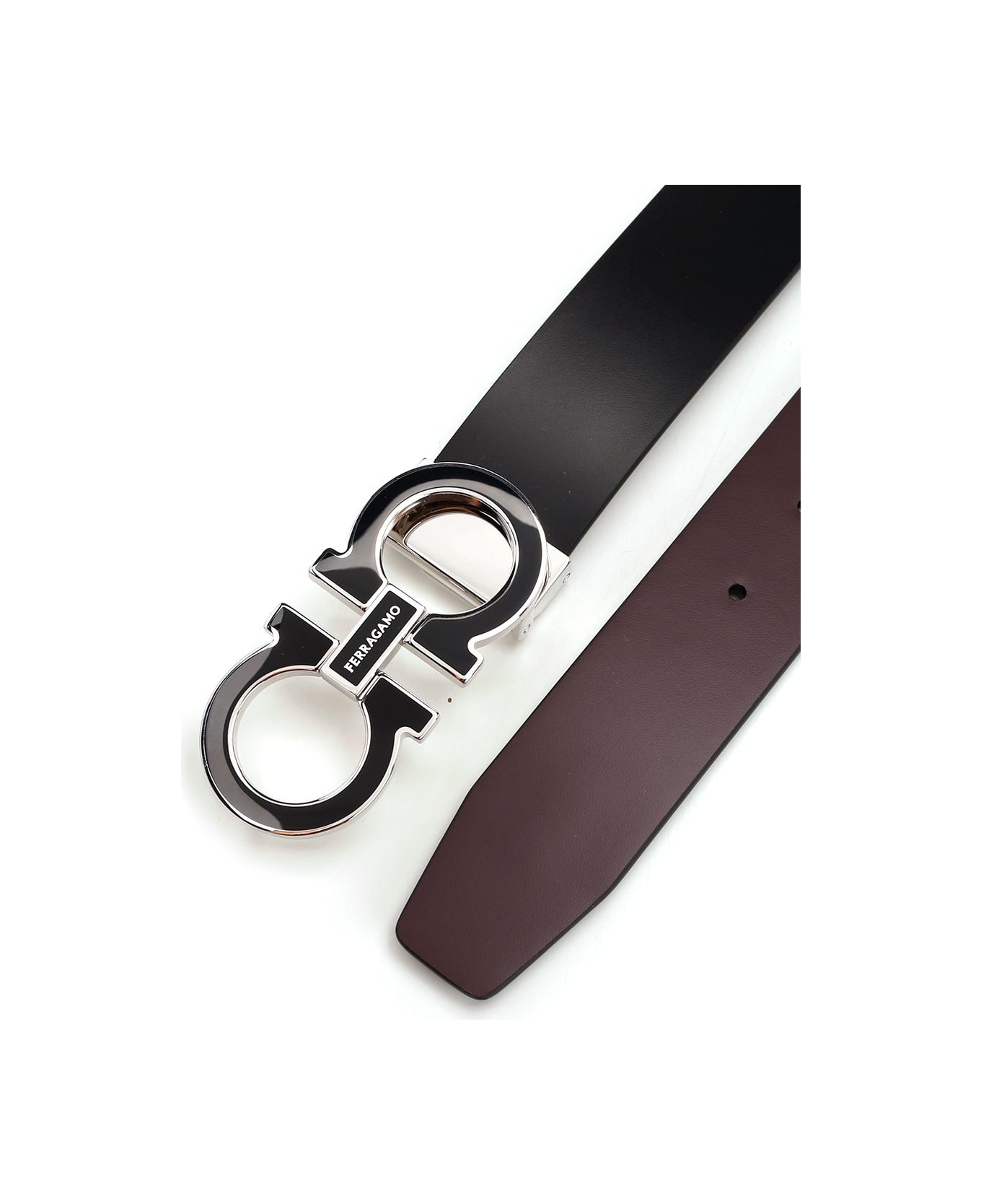 Ferragamo Reversible And Adjustable Gancini Belt