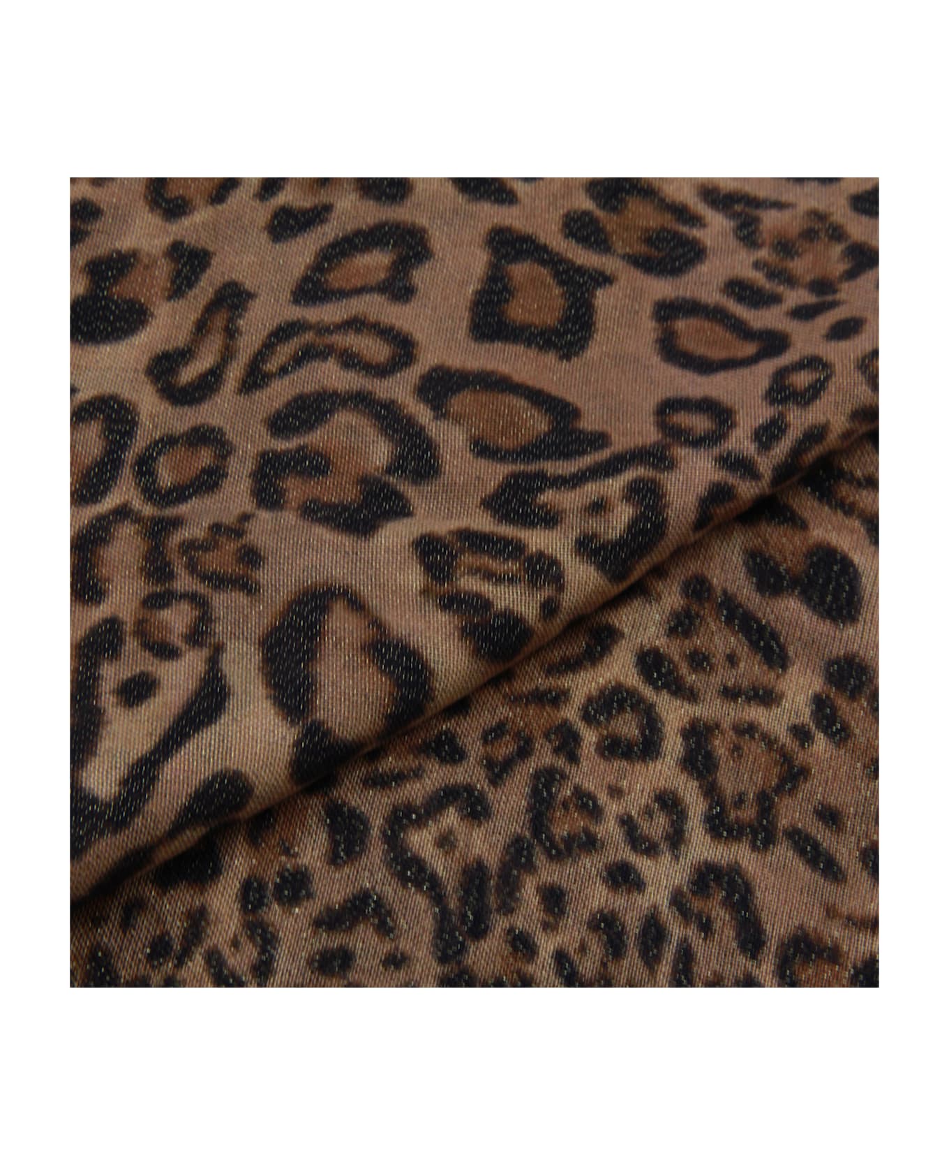 TwinSet Animal Print Scarves - ST.ANIMALIER COFFEE/LAND