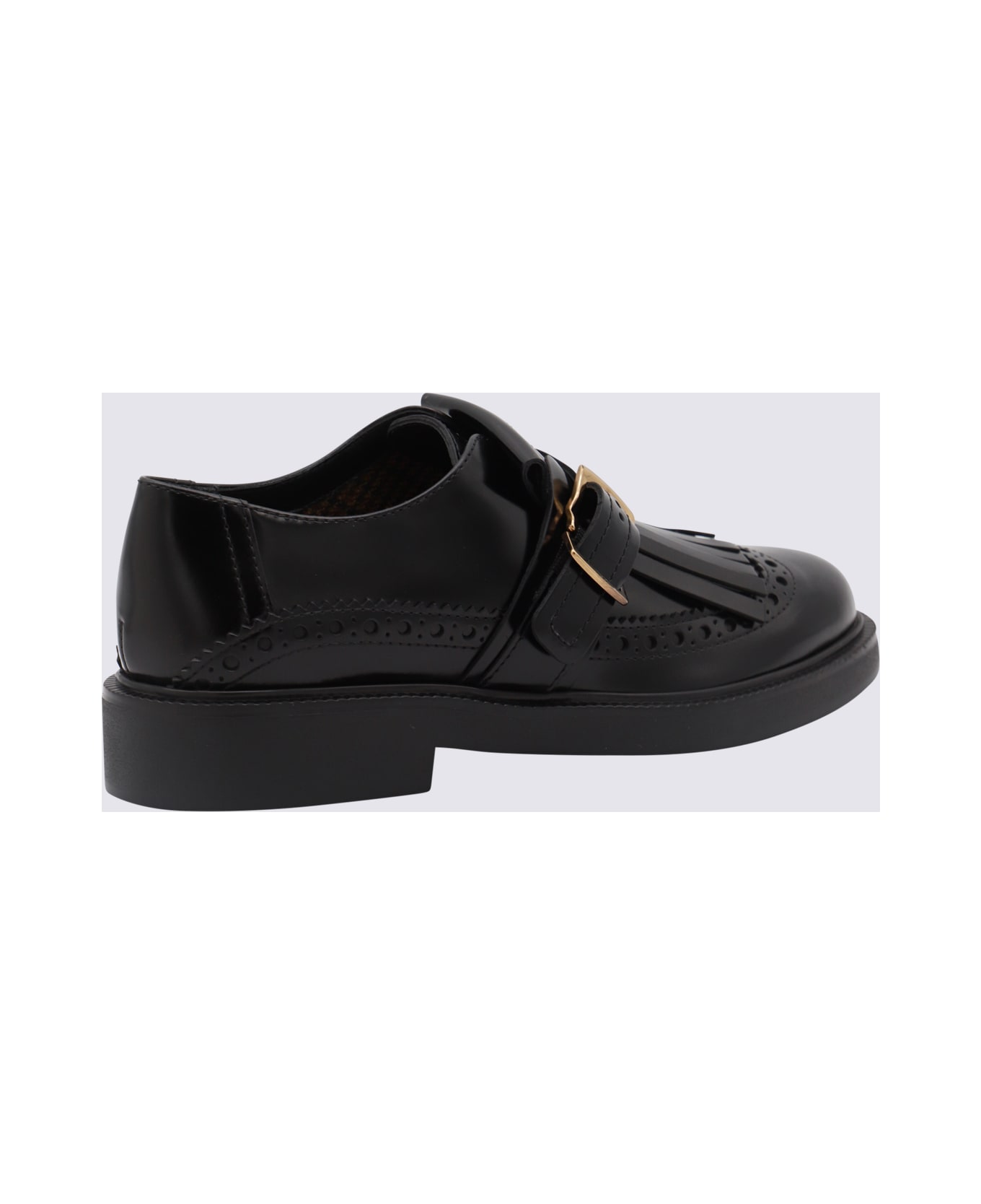 Tod's Leather Laced Up Shoes - Black
