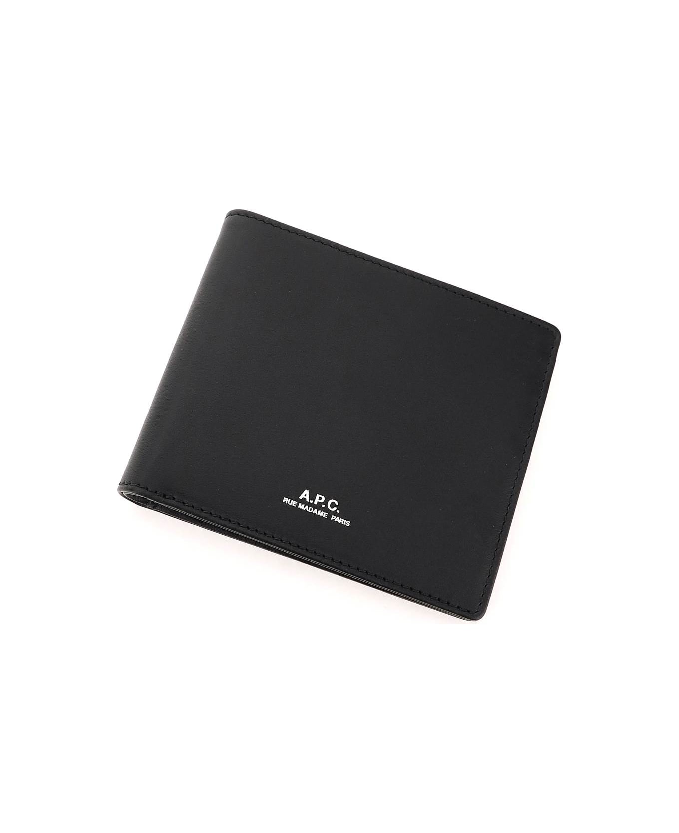 A.P.C. Wallet With Logo - Black