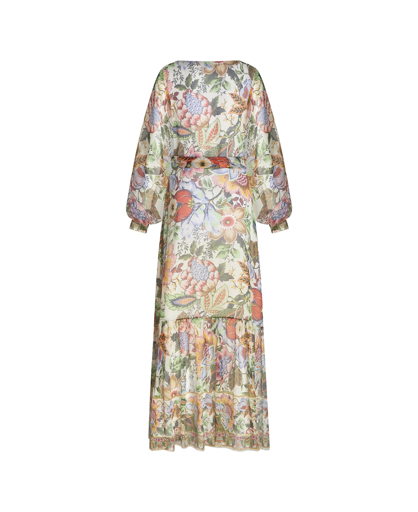 Etro Multicoloured Printed Silk Long Dress - Multicolour ワンピース＆ドレス