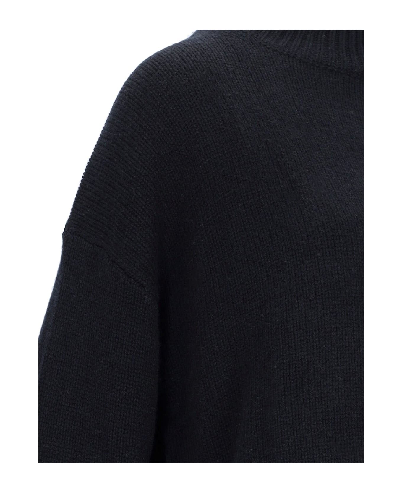 Calvin Klein High Neck Sweater - Beh Ck Black