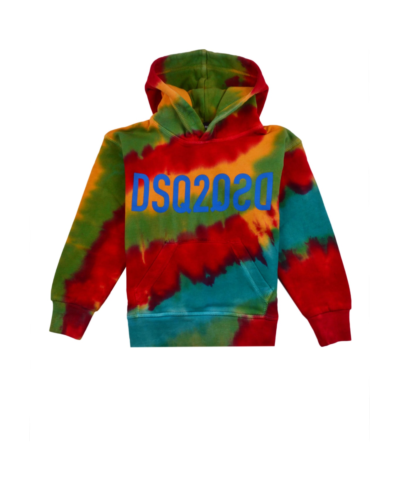 Dsquared2 Cotton Sweatshirt With Hood - Multicolor