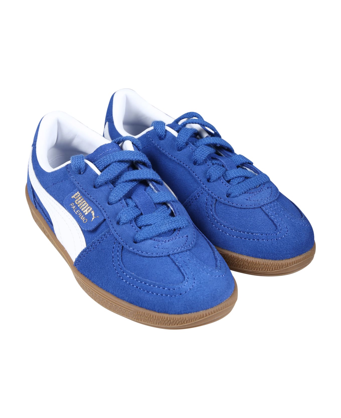 Puma Palermo Ps Light Blue Low Sneakers For Kids - Light Blue シューズ