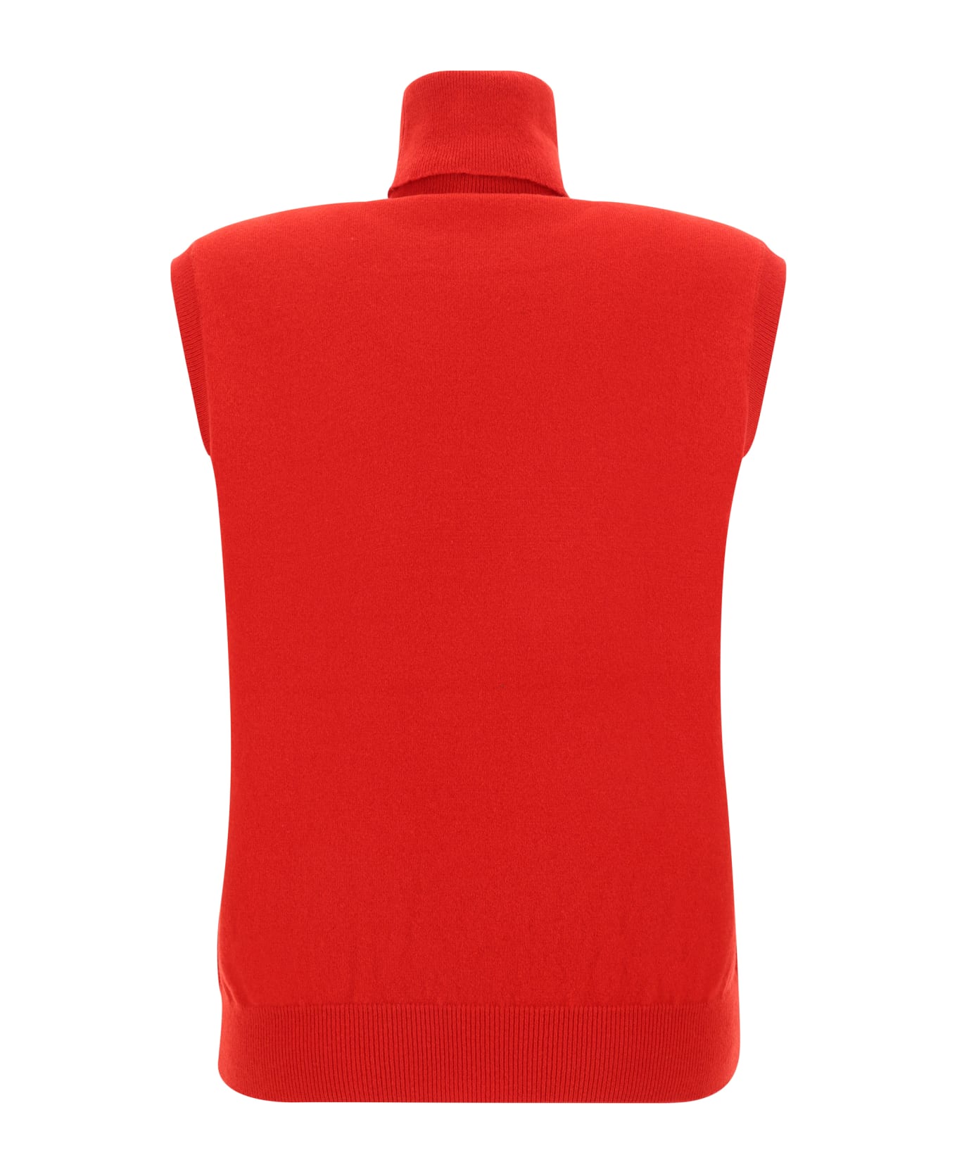 Róhe Turtleneck Top - Bright Red