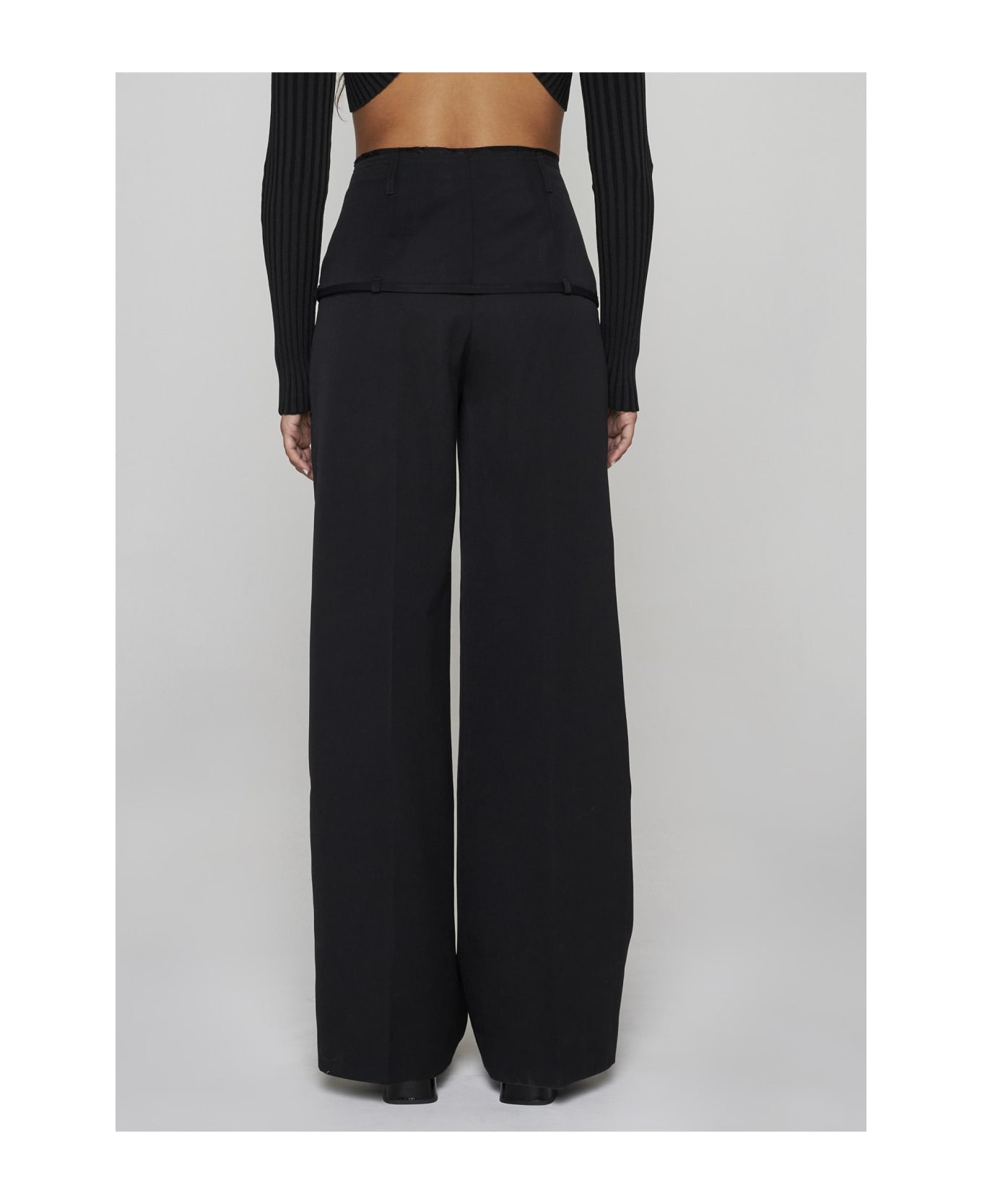 Jacquemus Criollo Wool Trousers - Black