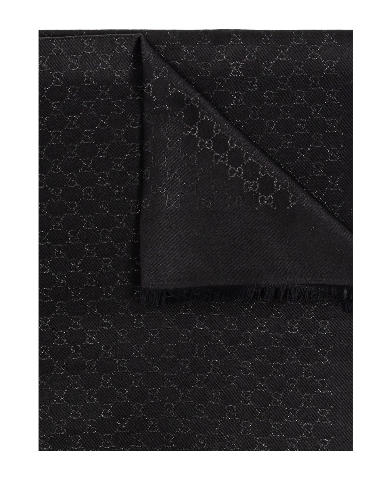 Gucci Scarf With Lurex Thread - Black