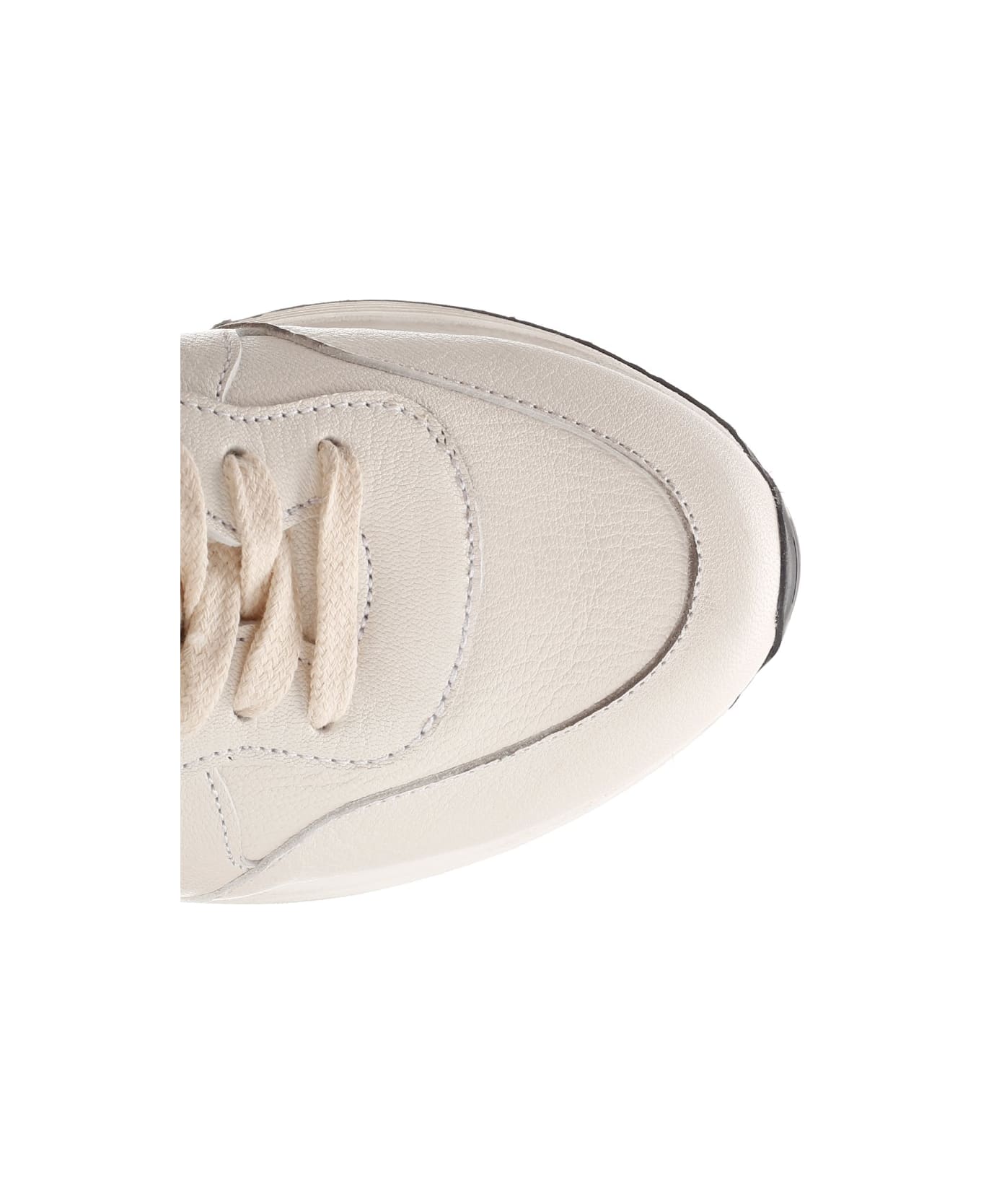Golden Goose Running Sun Sneaker - White/taupe