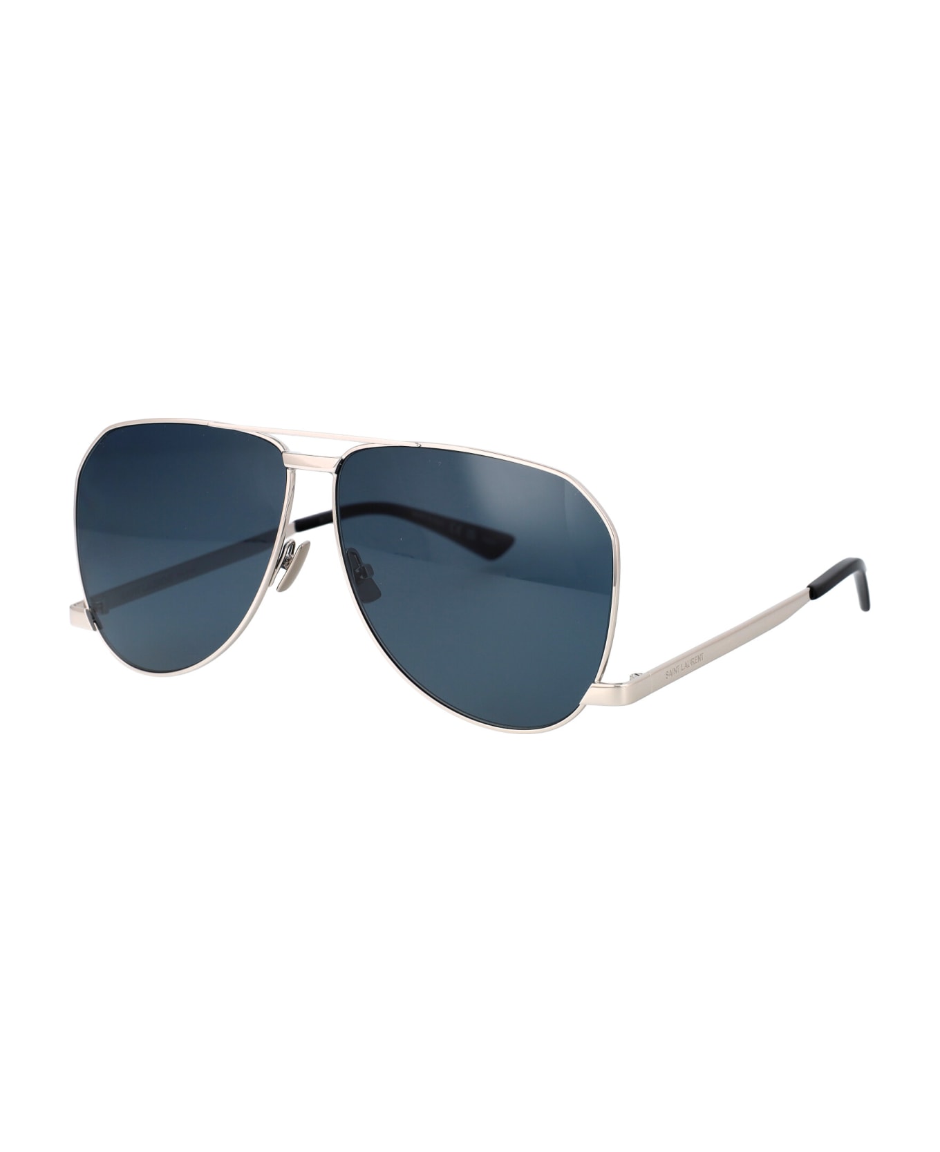 Saint Laurent Eyewear Sl 690 Dust Sunglasses - 003 SILVER SILVER BLUE