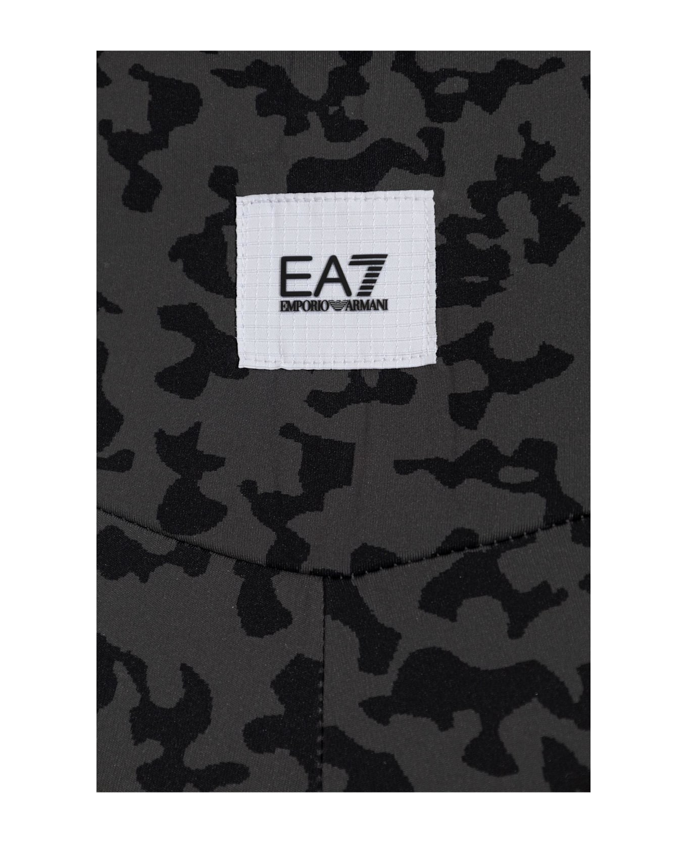 EA7 Emporio Armani Leggings With Logo - Multicolor