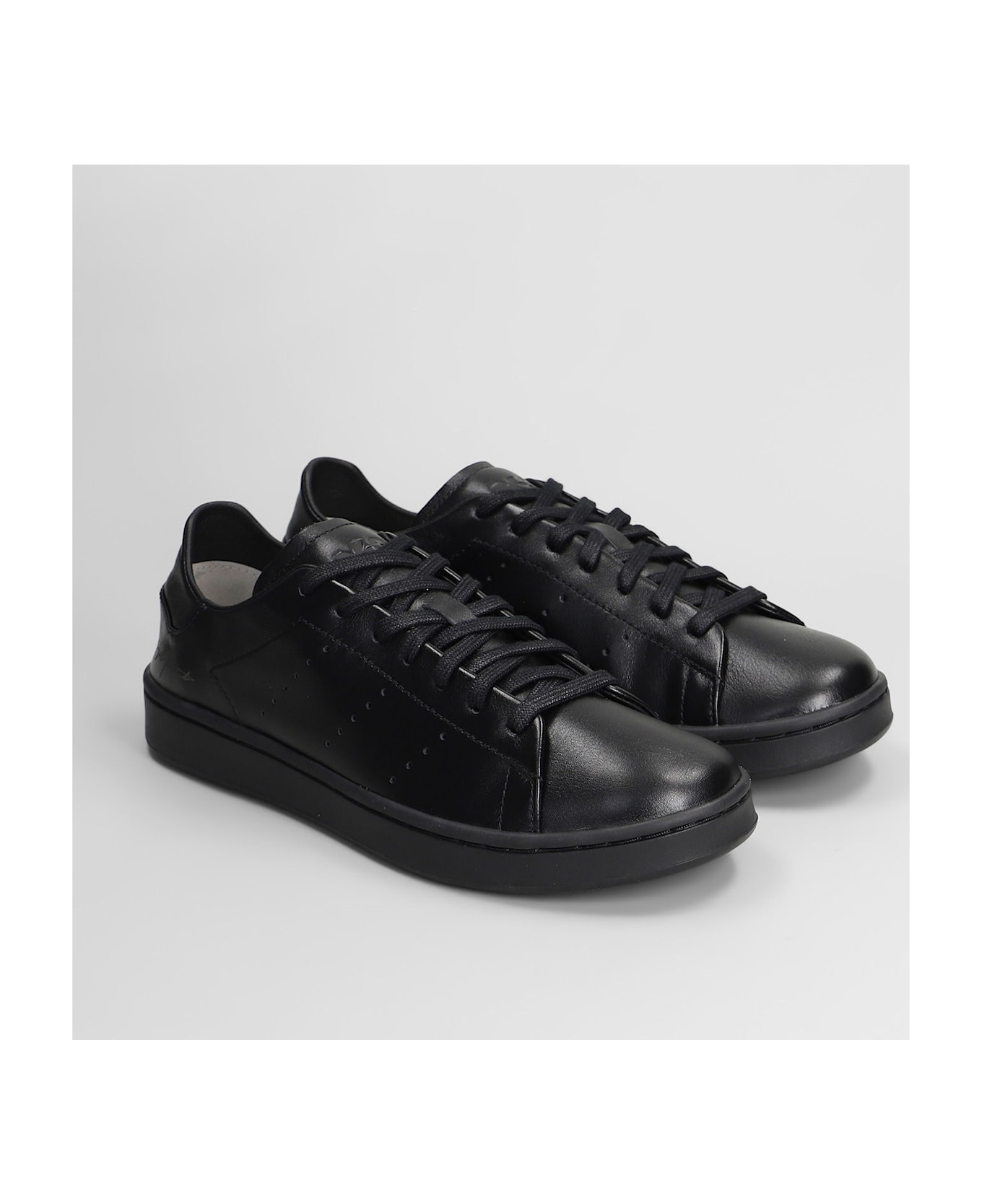 Y-3 Stan Smith Sneakers In Black Leather - black