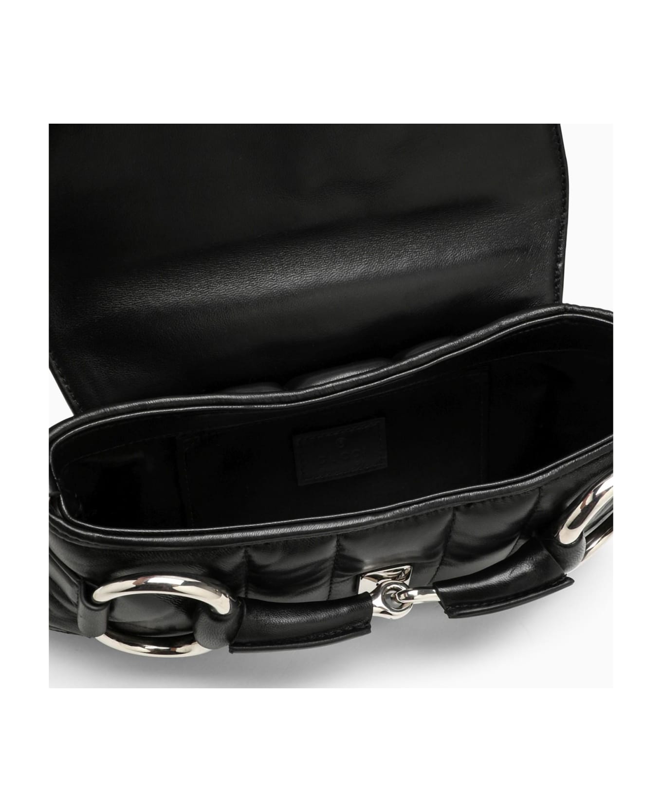 Gucci Horsebit Chain Small Black Bag - Black