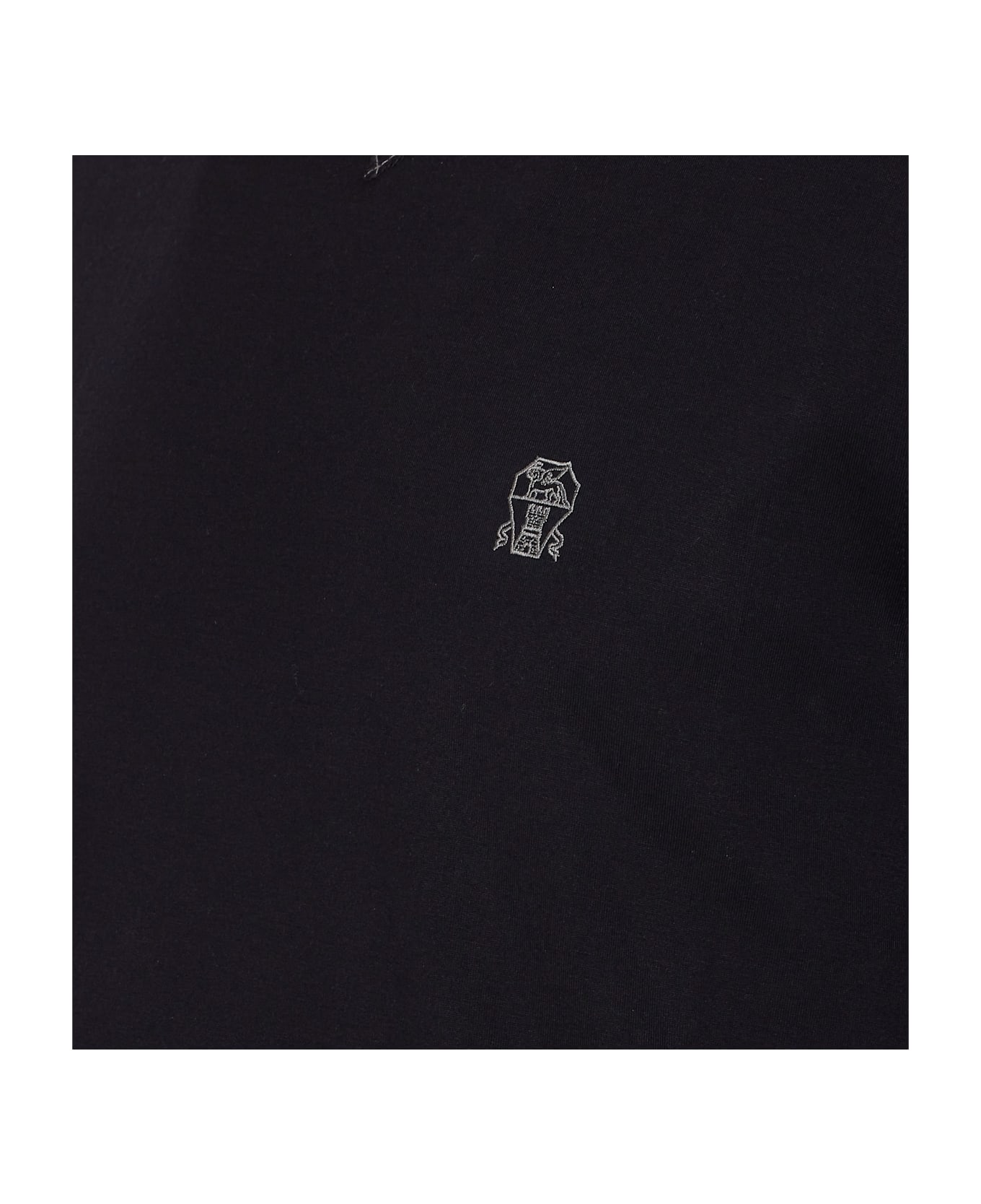 Brunello Cucinelli Logo T-shirt - Black