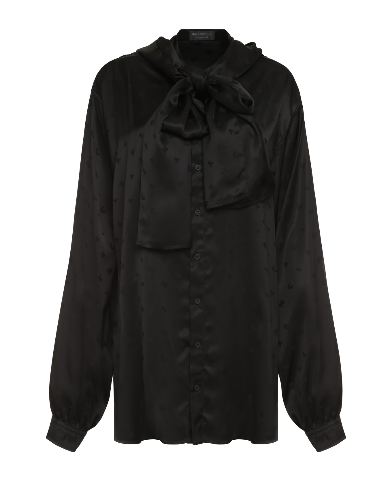 Balenciaga Jacquard Shirt - black ブラウス