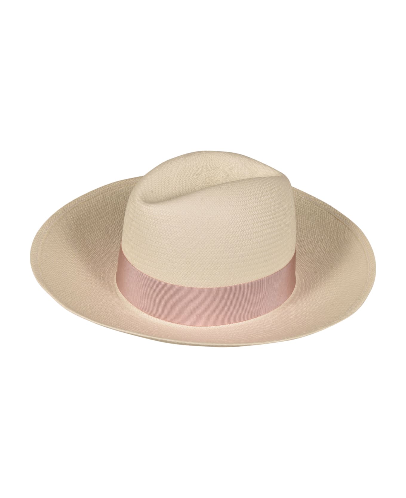 Borsalino Classic Weave Cowboy Hat - White 帽子