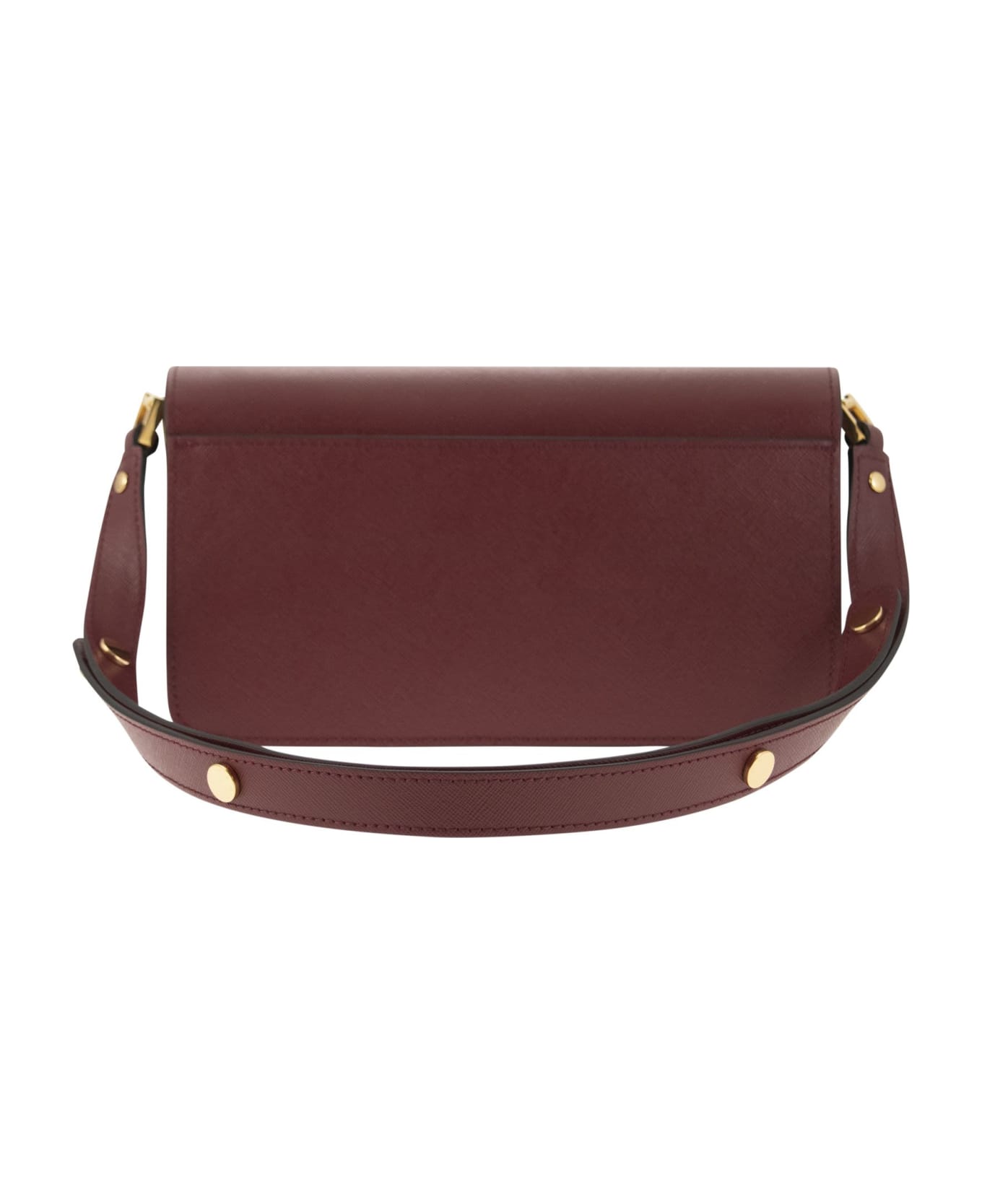 Marni Trunk - Leather Bag - Bordeaux