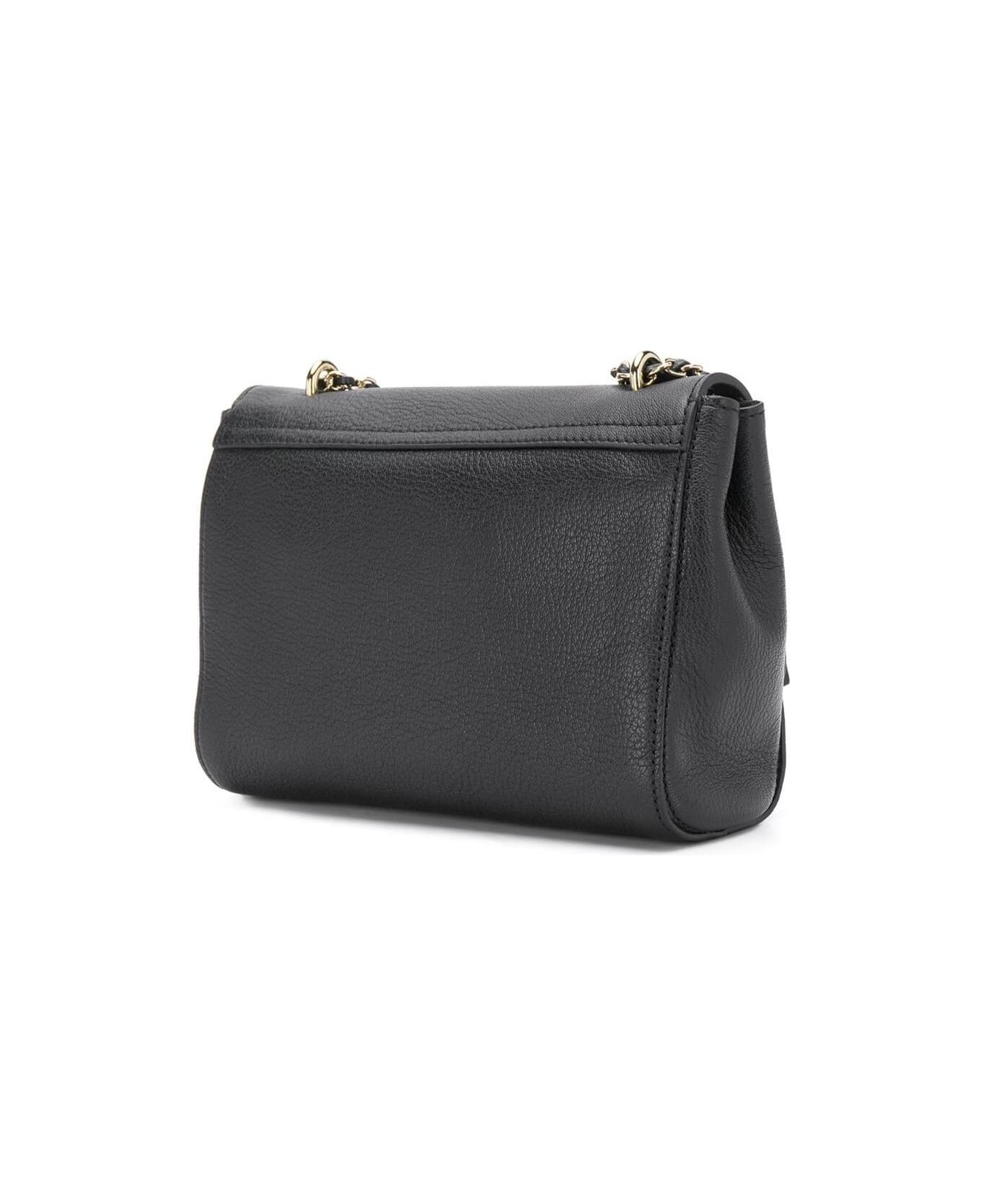 Mulberry 'lilly' Black Shoulder Bag With Twist Lock Closure In Leather Woman - Black