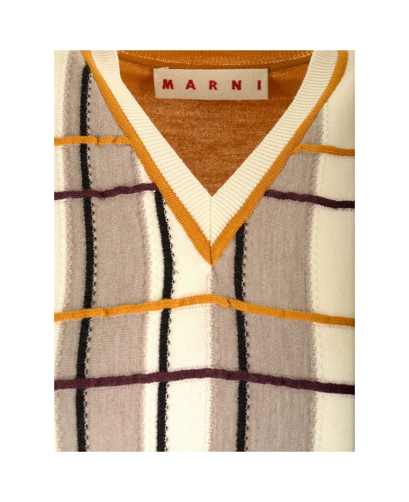 Marni Vest With Checked Patchwork Pattern - Multicolor ベスト