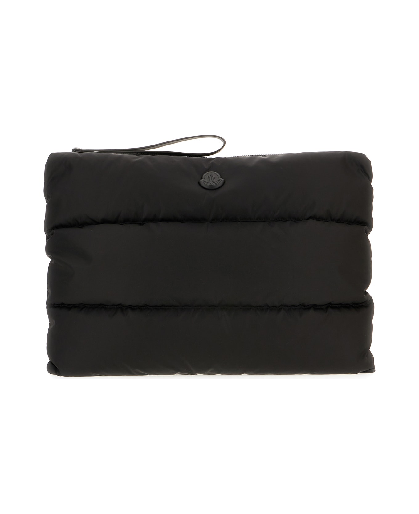 Moncler Black Nylon Caradoc Clutch - BLACK
