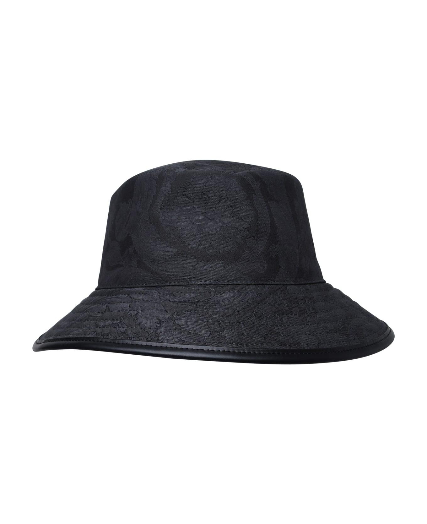 Versace Black Cotton Hat - Black 帽子