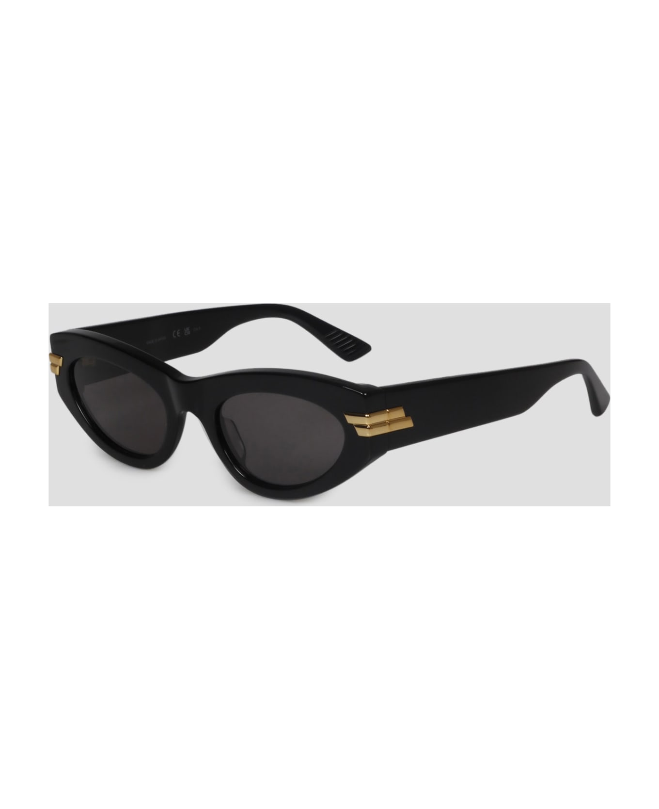 Bottega Veneta Eyewear Bombe Round Sunglasses - Black サングラス