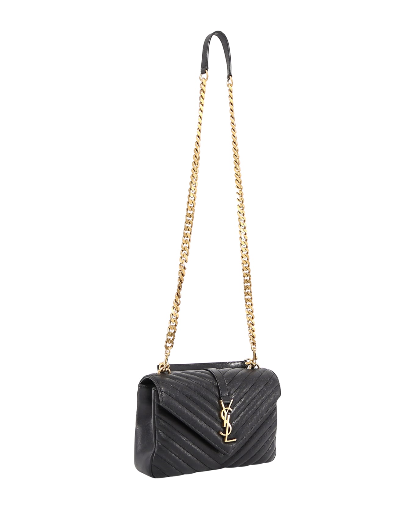 Saint Laurent College Shoulder Bag - Nero