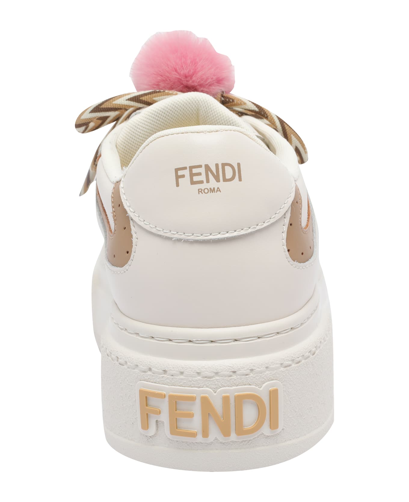 Fendi Platform Fendi Match Sneakers - White
