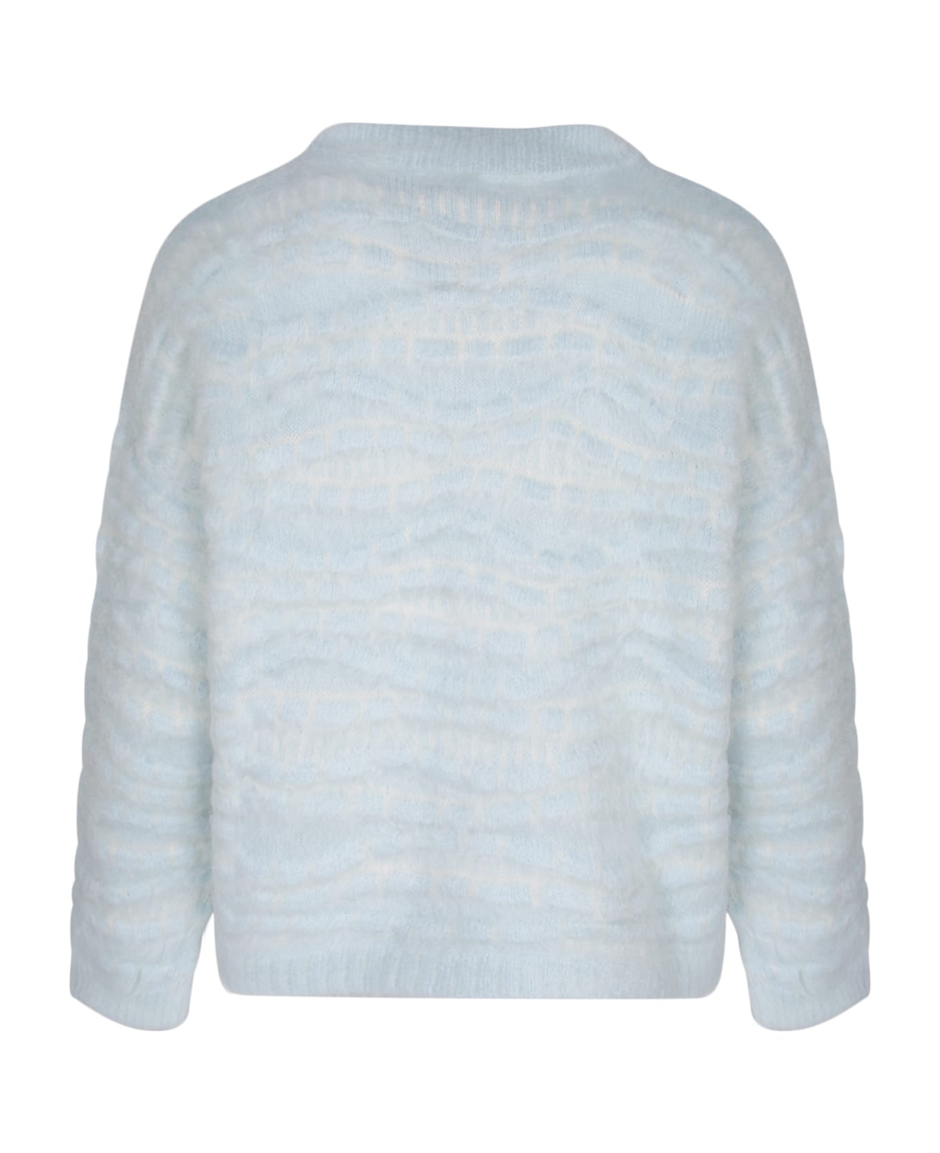 Bonsai 3d Mohair Light Blue Sweater - Blue