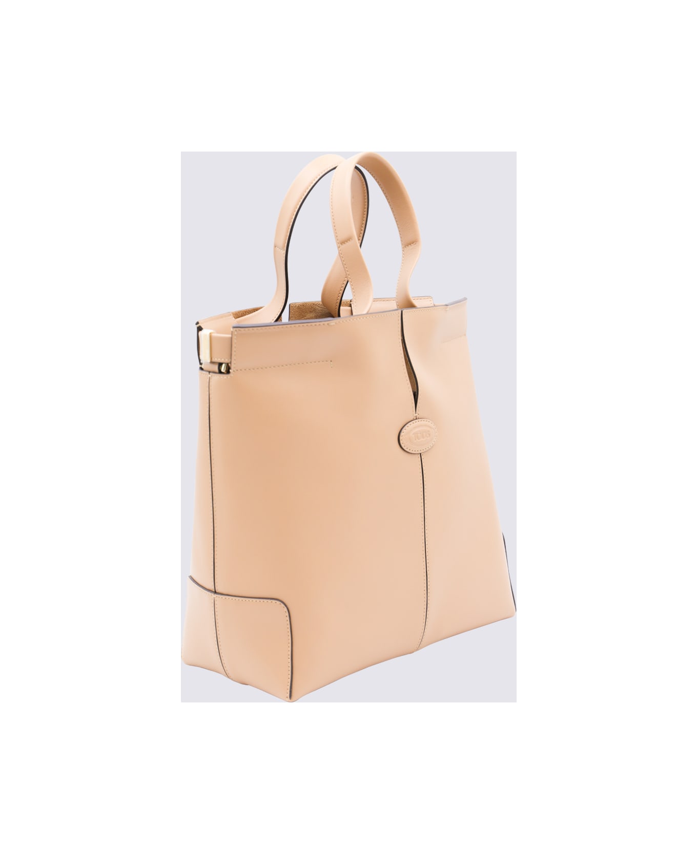 Tod
s Light Pink Leather Totes - Camel