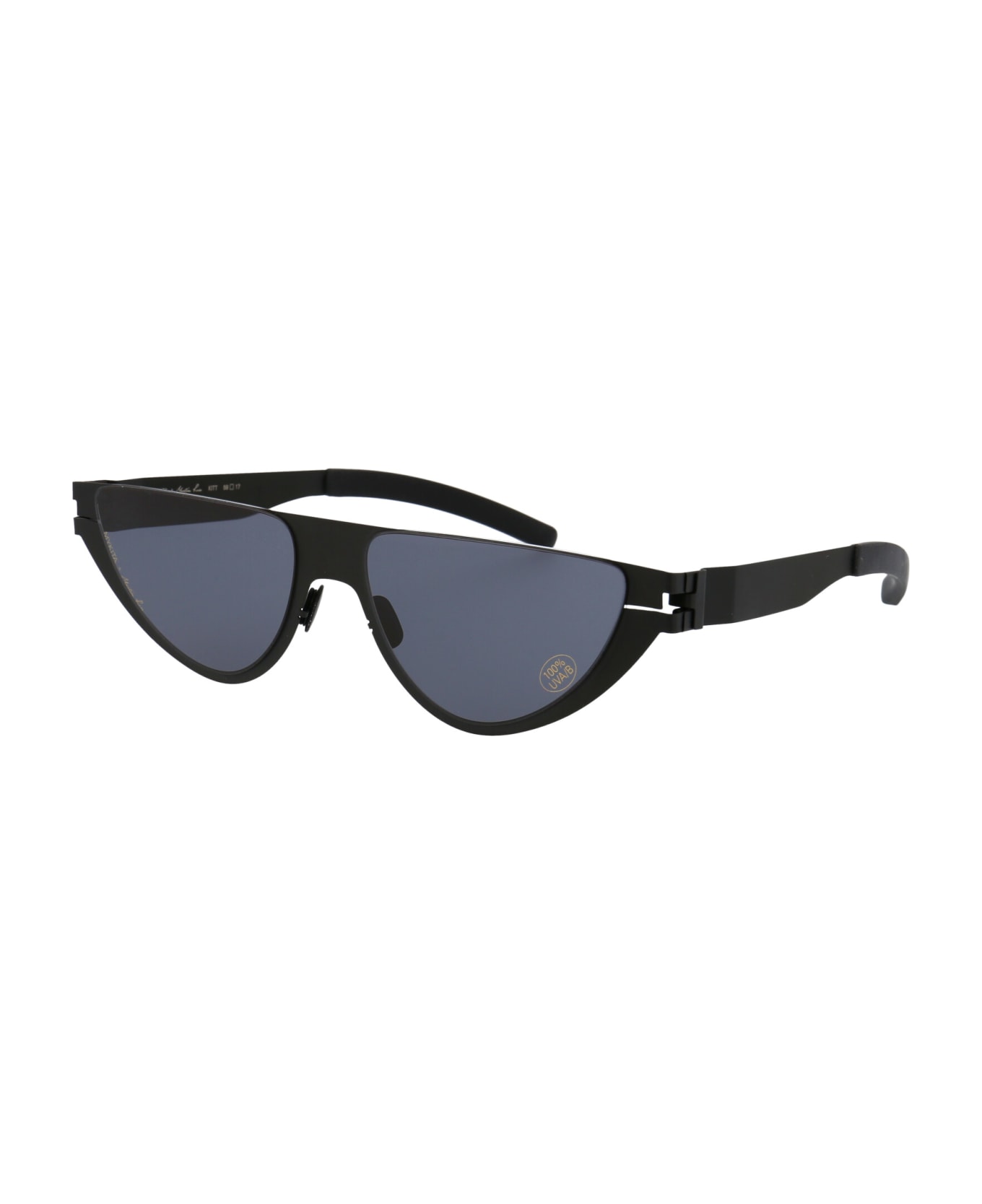 Mykita Kitt Sunglasses - 002 BLACK DARKGREY SOLID サングラス