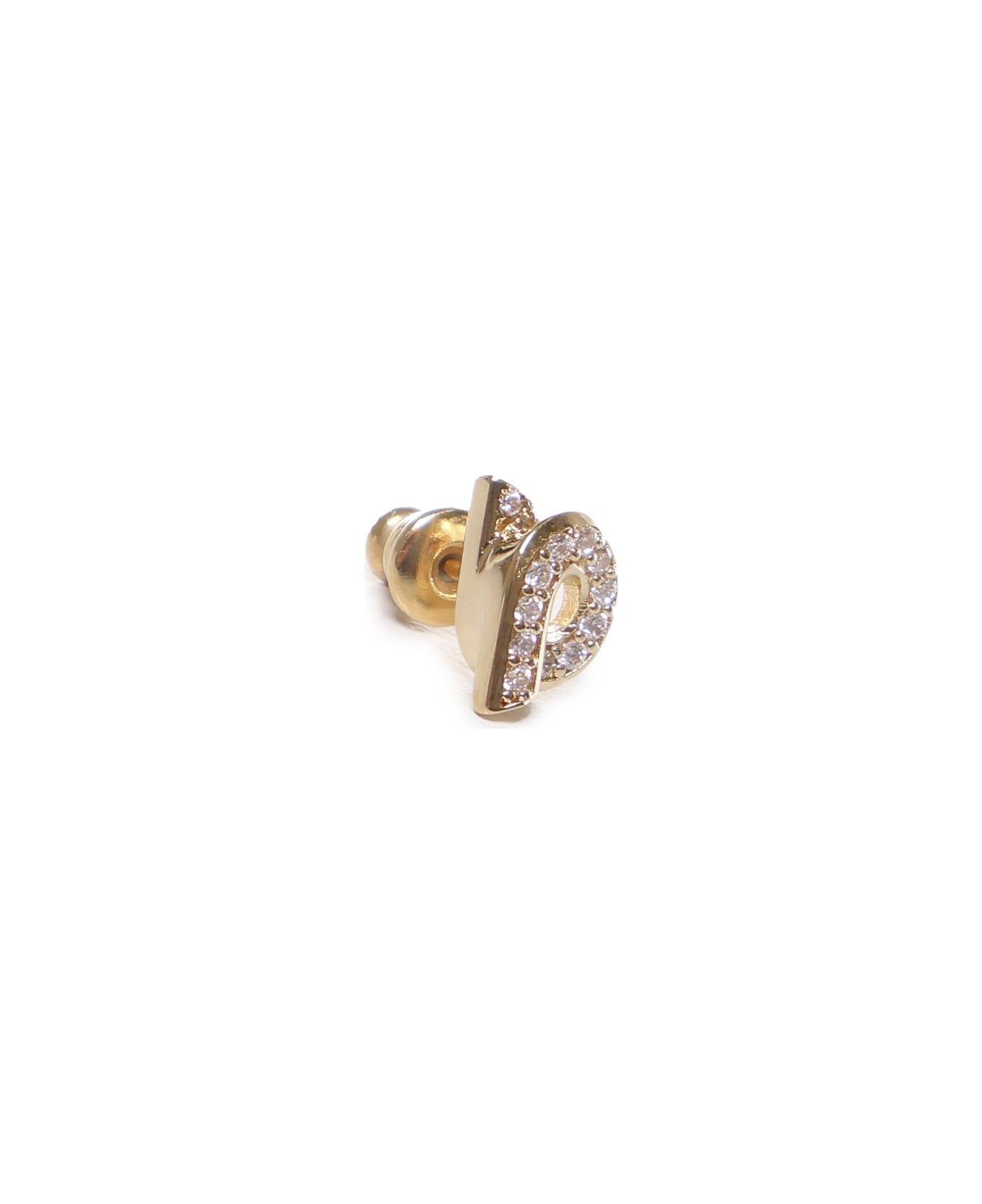 Ferragamo Gancini Earrings With Rhinestones - Gold イヤリング