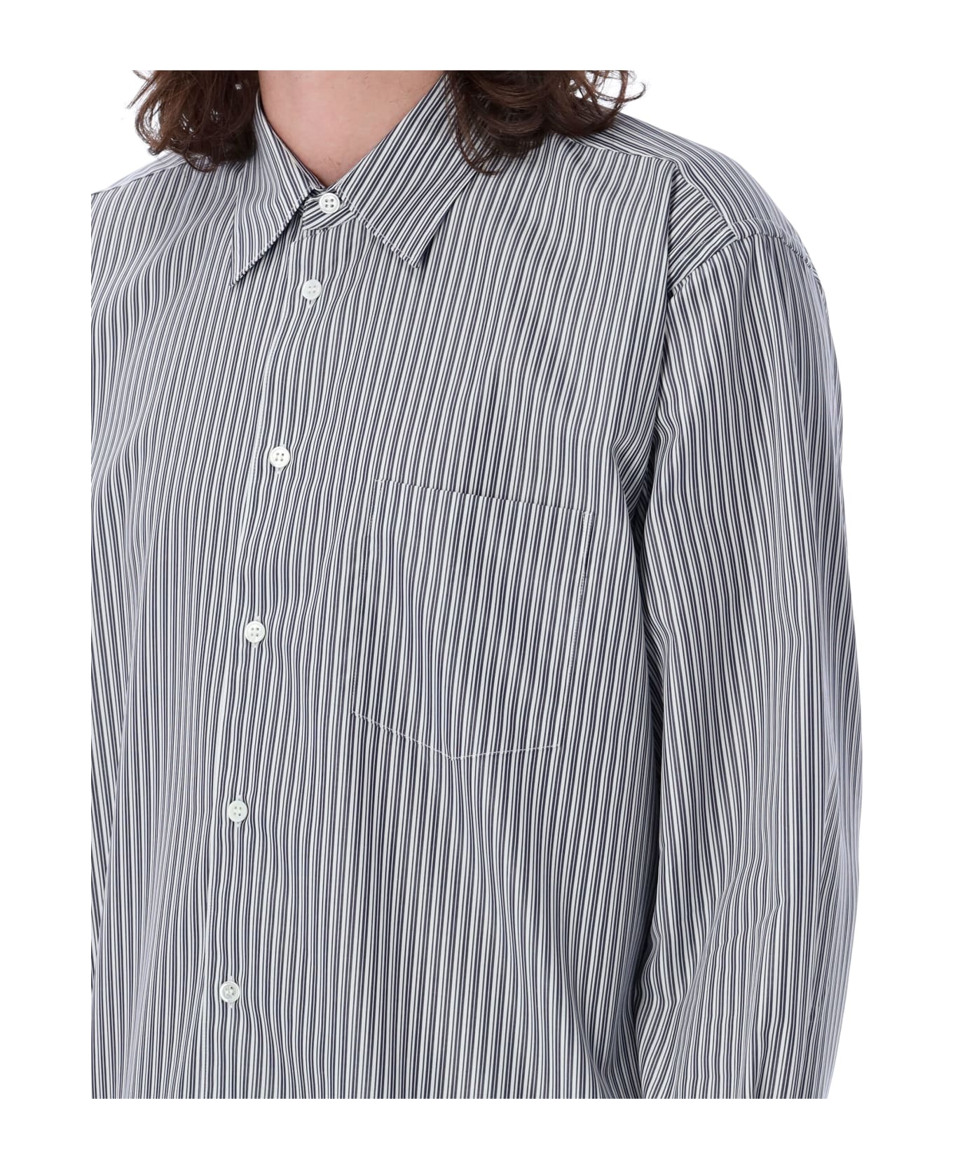 Comme des Garçons Shirt Stripes Shirt - STRIPE 4/GREY