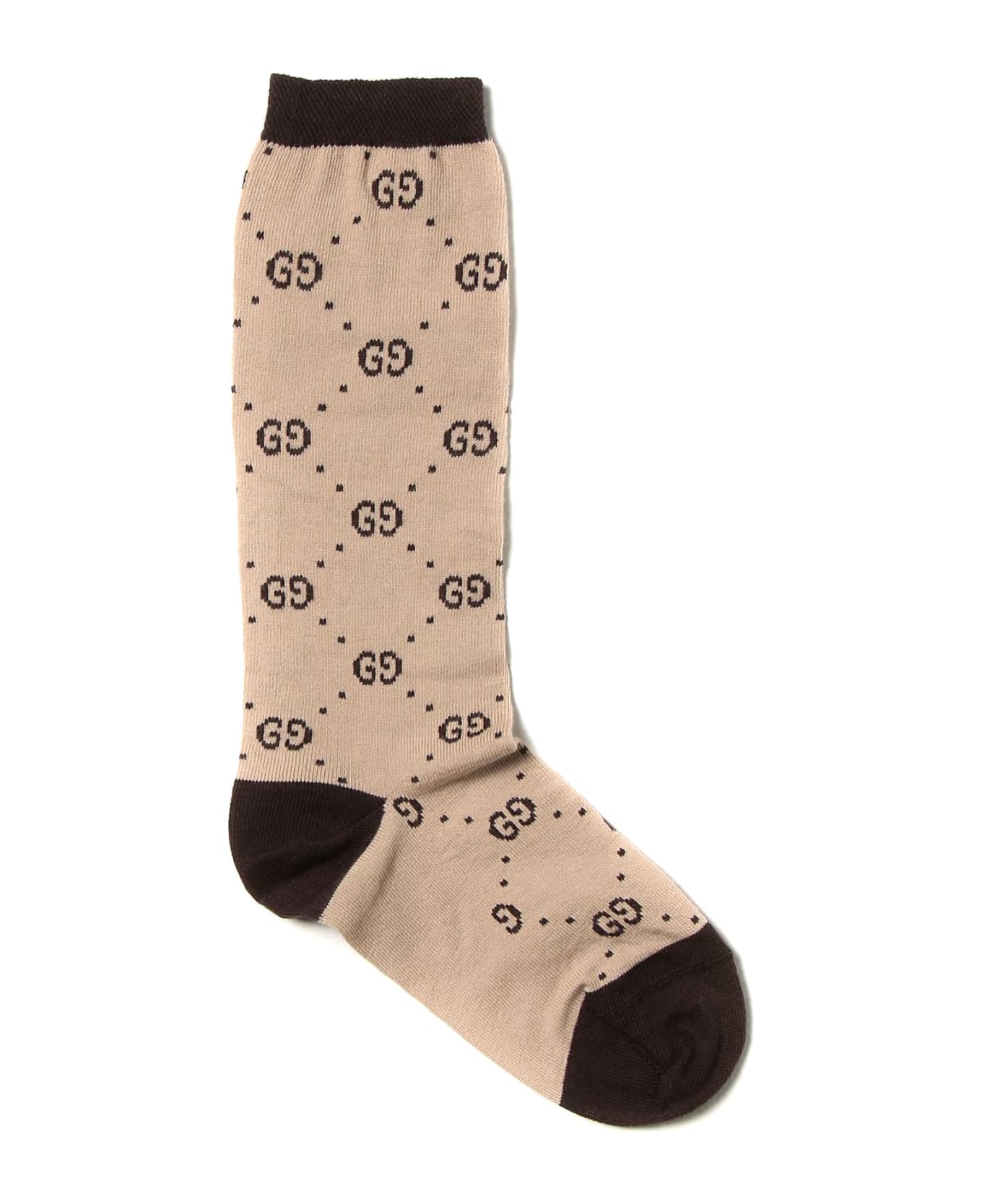 Gucci sseletui Children's Cotton Gg Socks - Beige