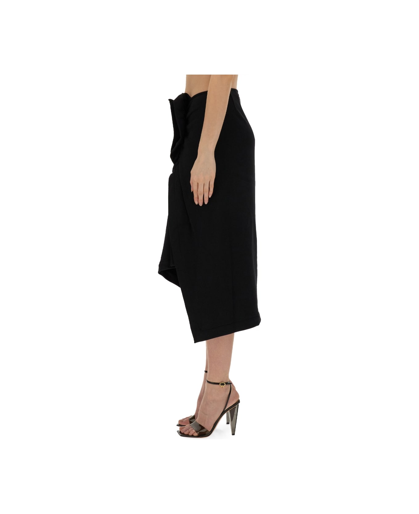 Dries Van Noten Asymmetrical Skirt - BLACK スカート