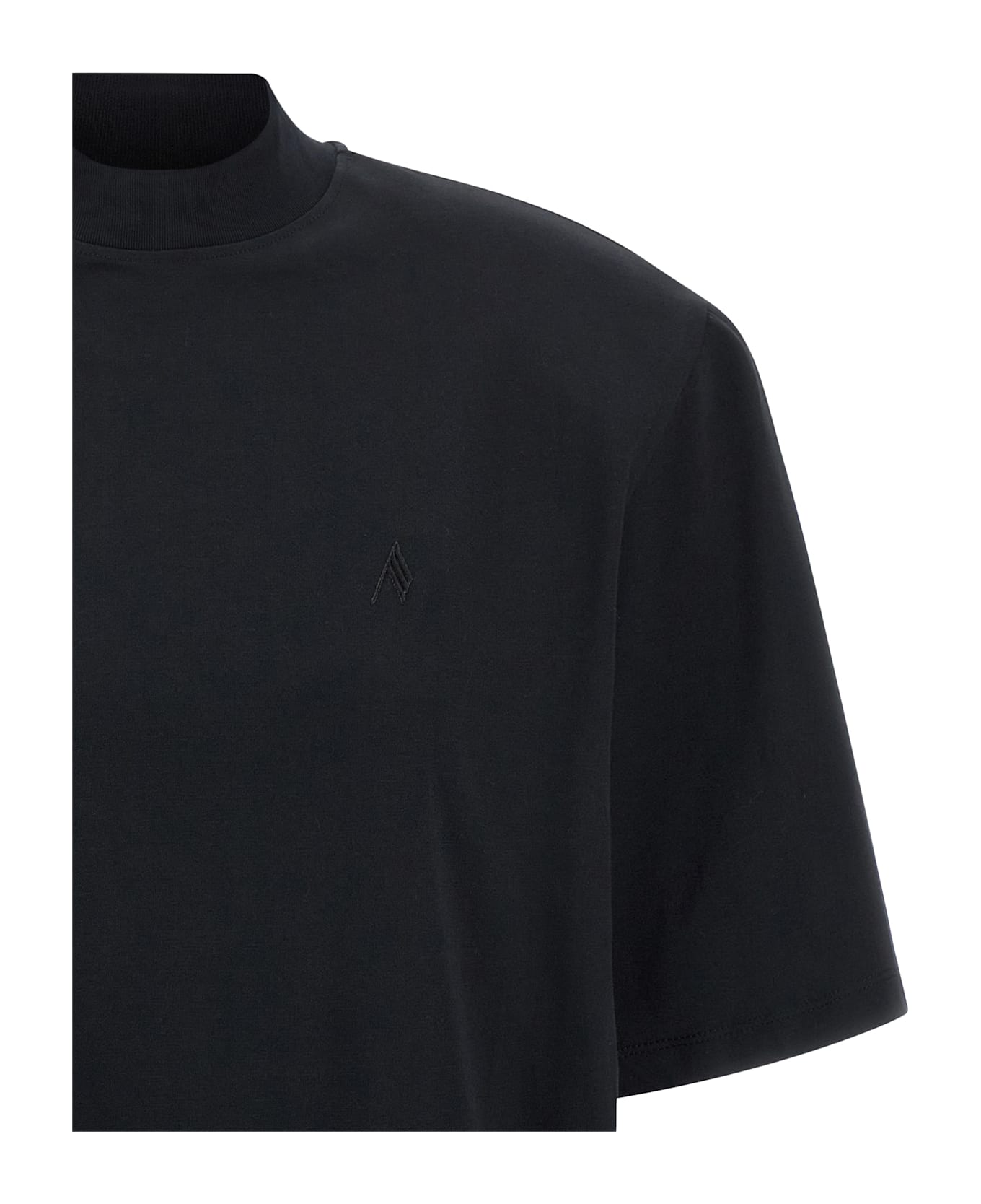 The Attico Maxi Shoulder Strap T-shirt - Black  